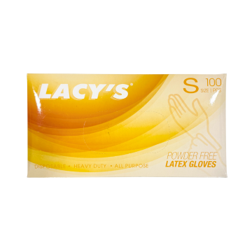 Glove - Latex Powder Free S Size Lacy's (100's)
