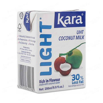 Coconut - Milk UHT Light Low Fat Kara (200ml)