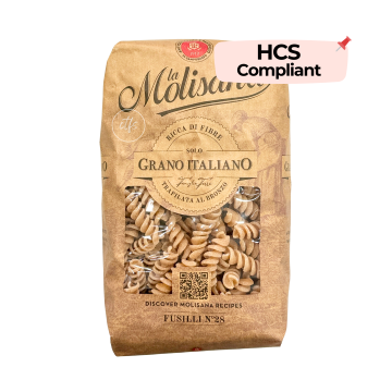 Pasta - Wholemeal Fusilli La Molisana (500g) HCS Compliant