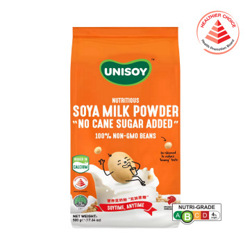 Soya Milk - Powder No Added Sugar Cane Unisoy (500g) Refill HCS